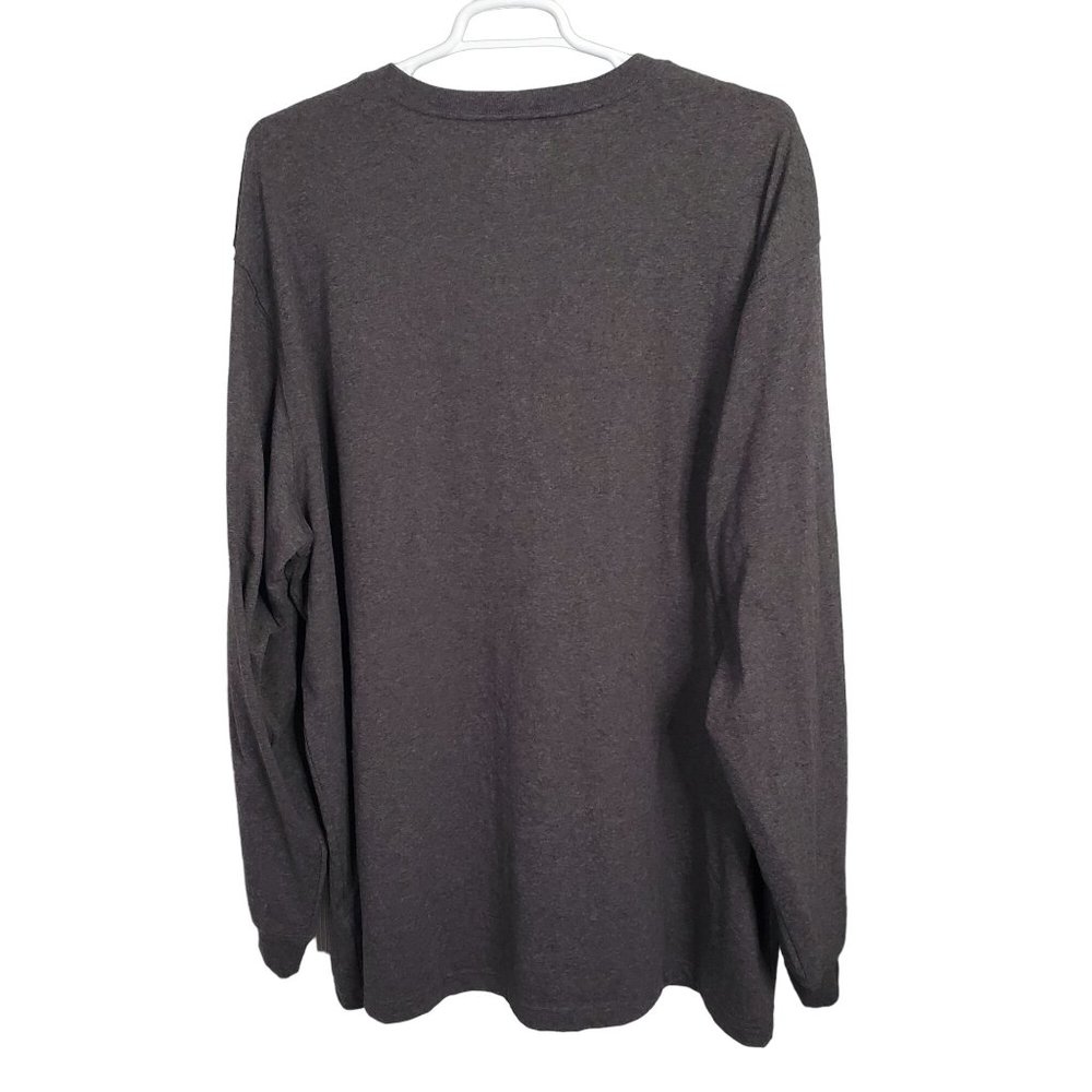 Carhartt Mens Sz 3XL Tall Shirt Loose Fit Heavyweight Long Sleeve Workwear Gray - Picture 3 of 6